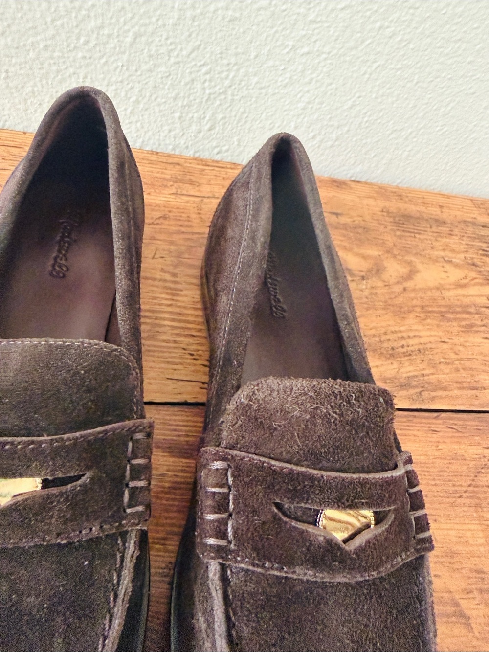 Madewell Suede Grayson Penny Loafers - Dark Carob Brown - Picture 11 of 13
